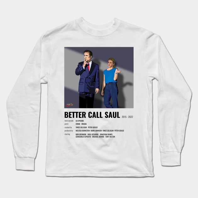 Better Call Saul Polaroid style Long Sleeve T-Shirt by Laksana Ardie Store